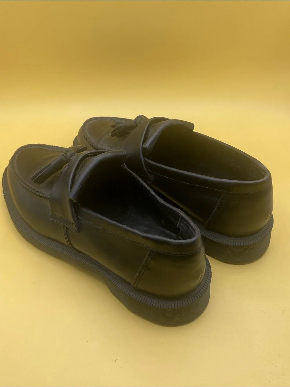 Dr. Martens Black Leather Tassel Loafers - Picture 3 of 4